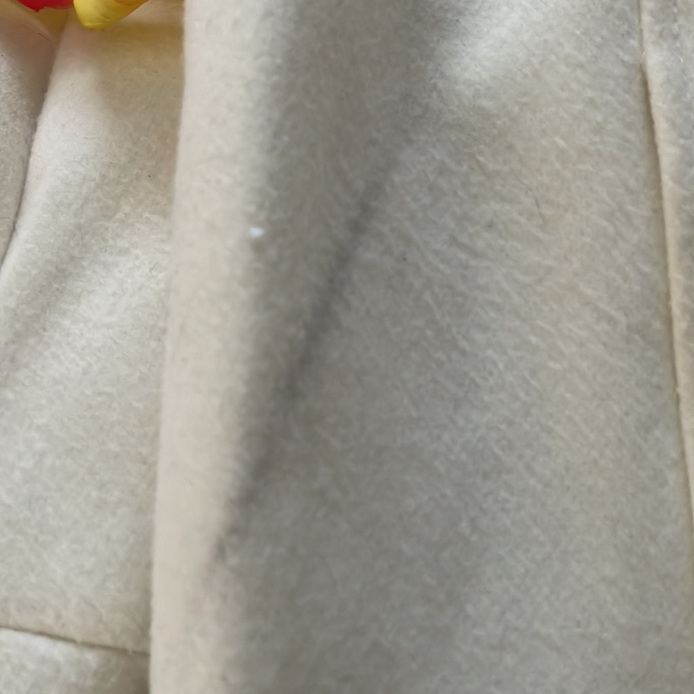 *Sold* Calvin Klein White Pea Coat - Picture 6 of 9